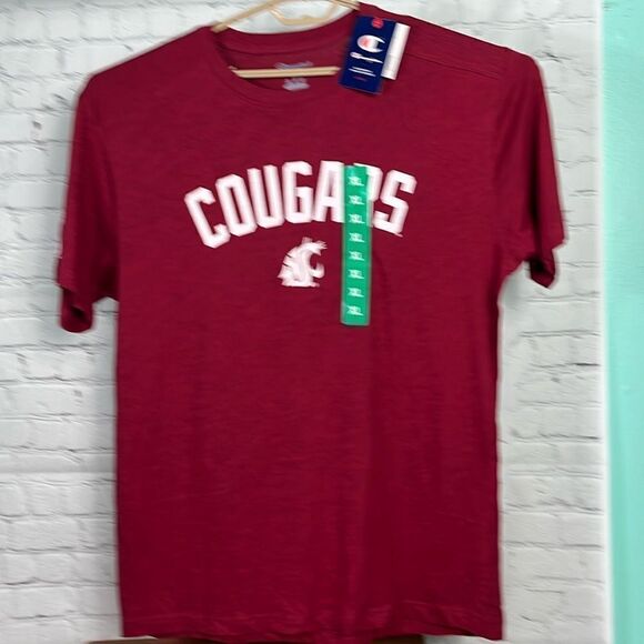 NWT Champion WSU Washington State University Cougars Mens T-Shirt XL Crimson - Picture 1 of 8